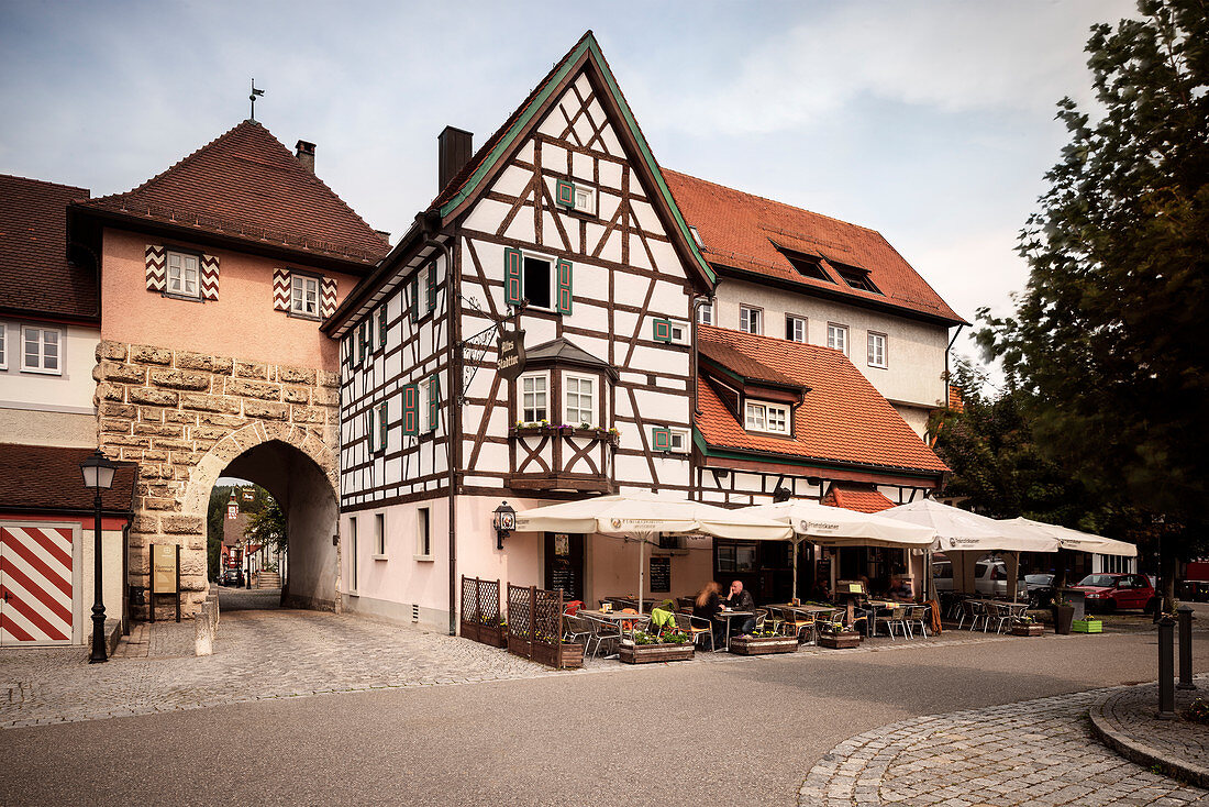 westliches Stadttor in Mühlheim an der Donau, Baden-Württemberg, Deutschland