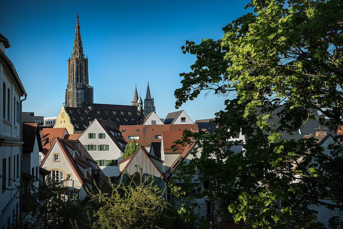 Fischerviertel, Ulm, Danube, Swabian Alb, Baden-Württemberg, Germany