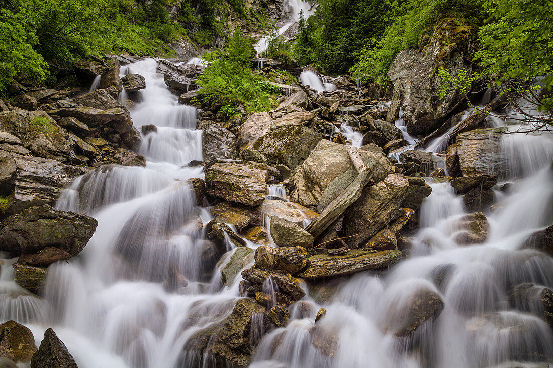 Waterfall in the Salzburger Land, Austria, Europe