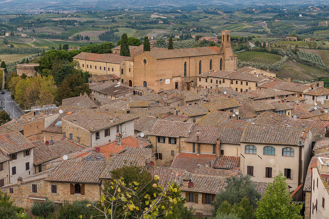 San Gimignano, Provinz Siena, Toskana, Italien 