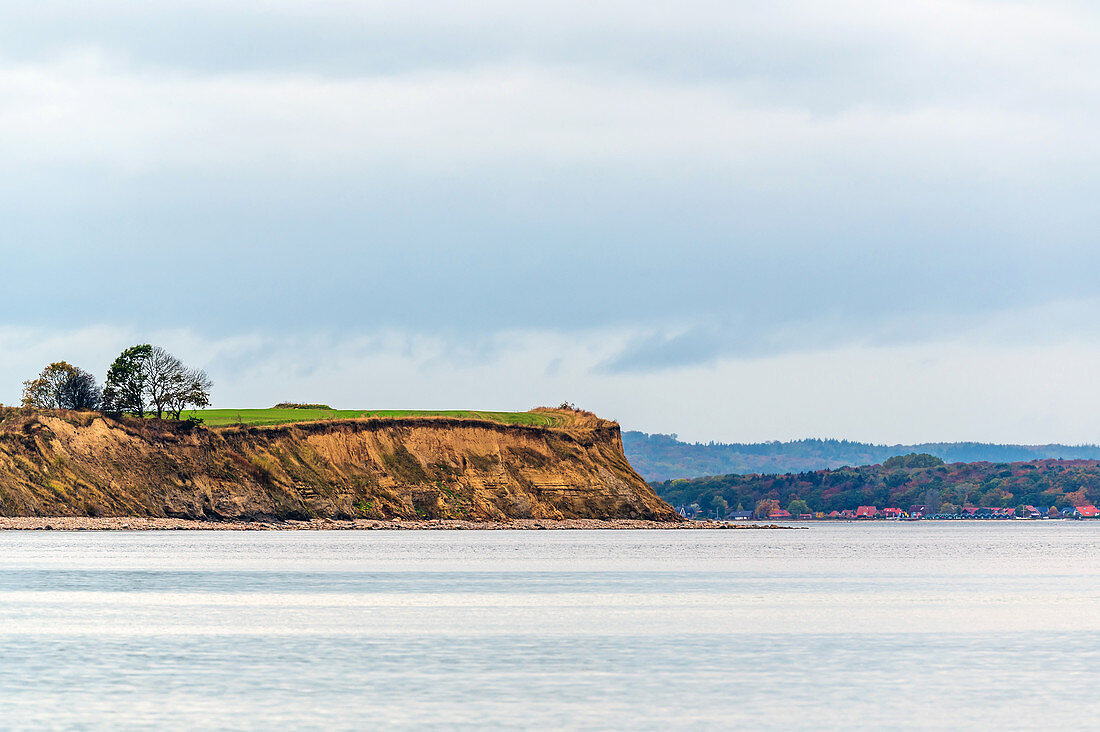 Blick auf den Eitz Weissenhaus und die Bucht von Hohwacht, Ostsee, Ostholstein, Schleswig-Holstein, Deutschland