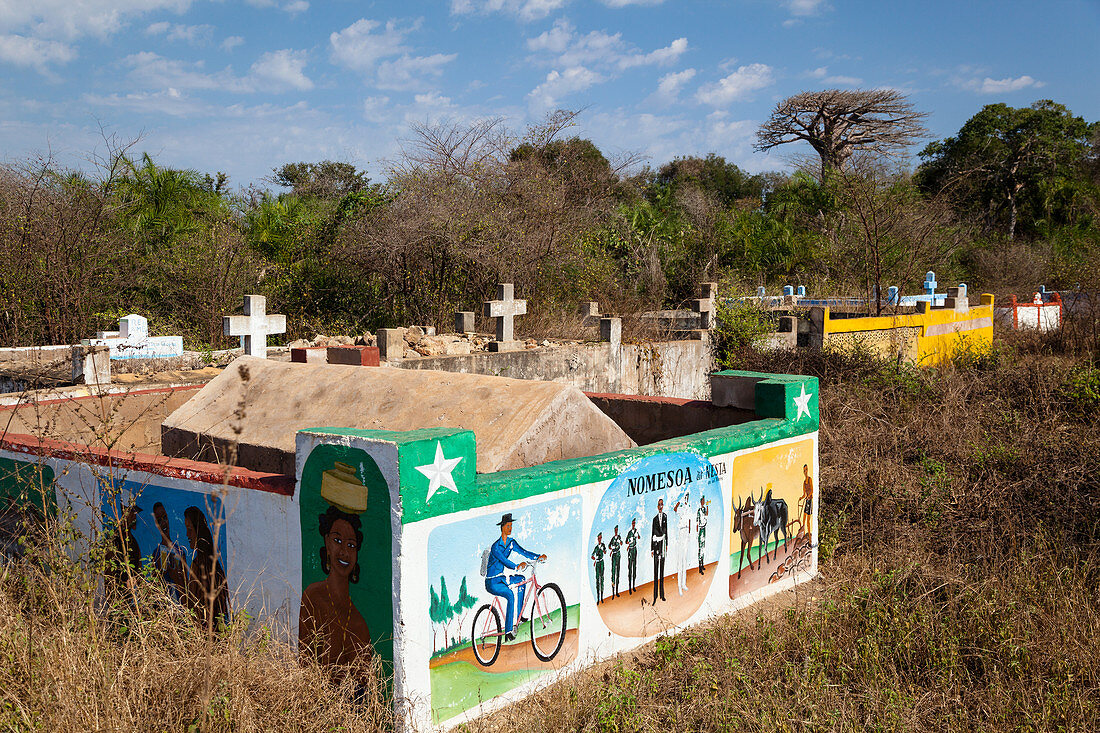 Grabstätten im Westen von Madagaskar, Afrika