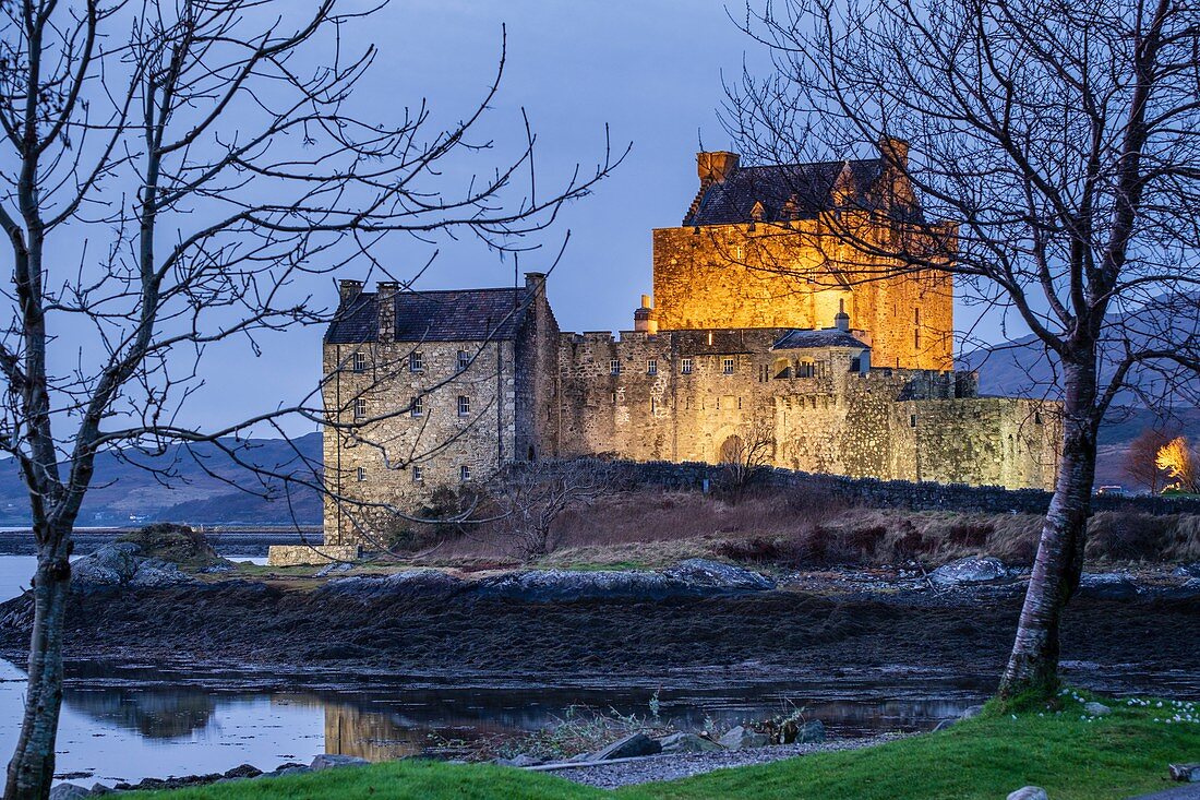 Castillo de Eilean Donan, Siglo XIII, Kyle von Lochalsh, Hochland, Escocia, Reino Unido