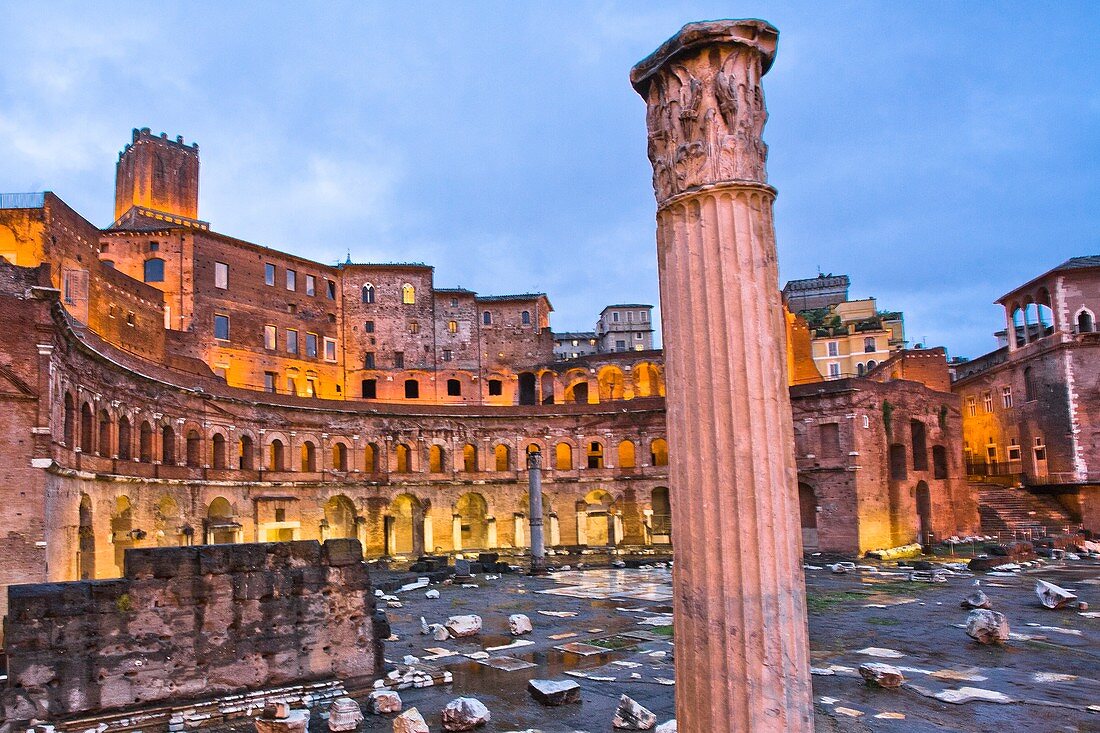 Trajan's Market, Mercati di Traiano, Via dei Fori Imperiali, Rom, Latium, Italien, Europa