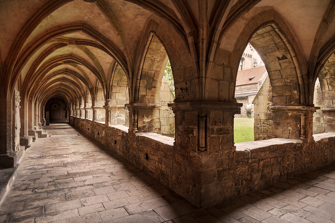 UNESCO World Heritage Site &quot;Naumburg Cathedral&quot;, Naumburg (Saale), cloister, Burgenlandkreis, Saxony-Anhalt, Germany
