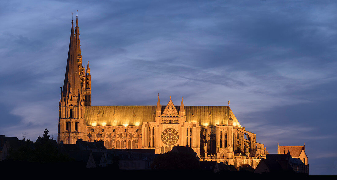 Kathedrale von Chartres, UNESCO-Weltkulturerbe, Chartres, Eure-et-Loir, Frankreich, Europa