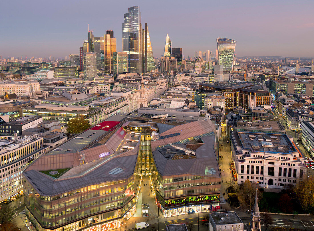 City of London, Square Mile, image shows completed 22 Bishopsgate tower, London, England, United Kingdom, Europe