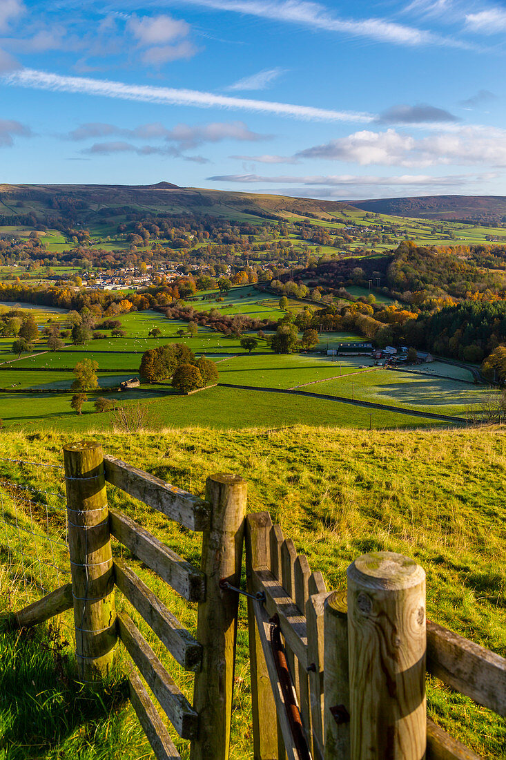View of Hope in the Hope Valley, Derbyshire, Peak District National Park, England, United Kingdom, Europe