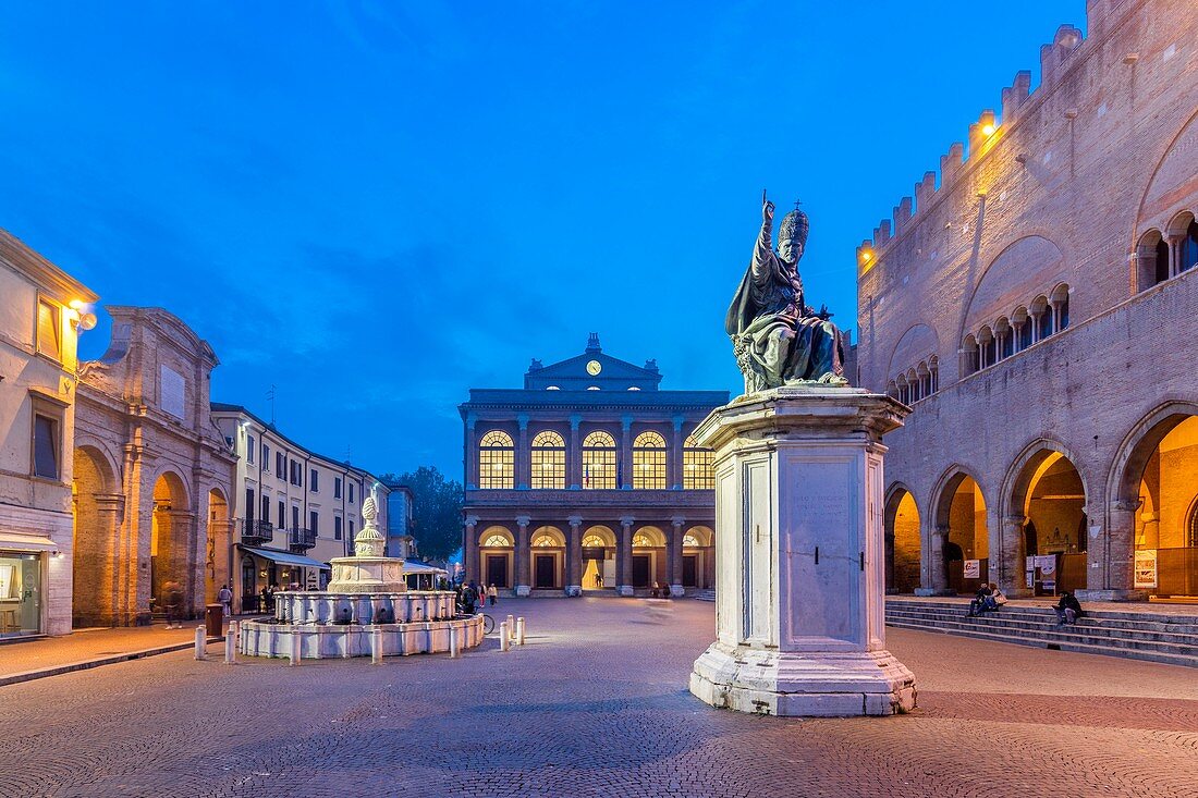 Piazza Cavour, Rimini, Emilia Romagna, Italien, Europa