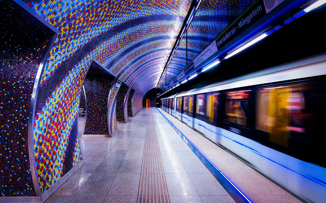 Szent Gellert Ter Metro Station, Budapest, Hungary, Europe