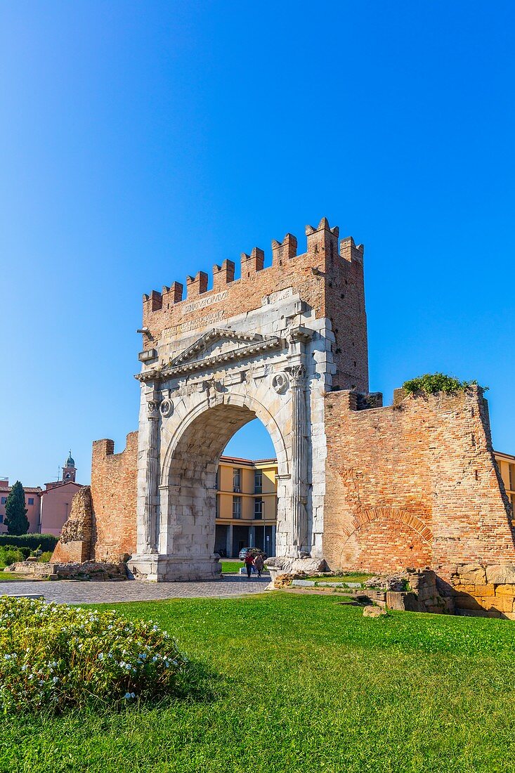 Arch of Augustus, Rimini, Emilia Romagna, Italy, Europe