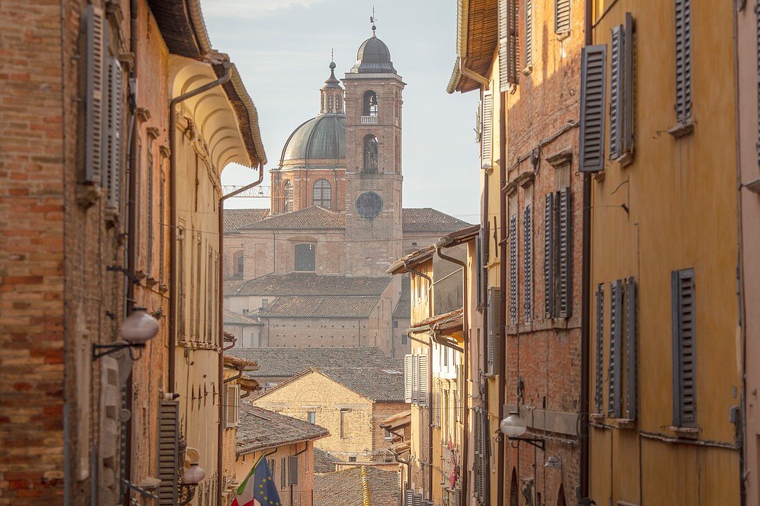 Über Bramante, Urbino, Marken, Italien, Europa
