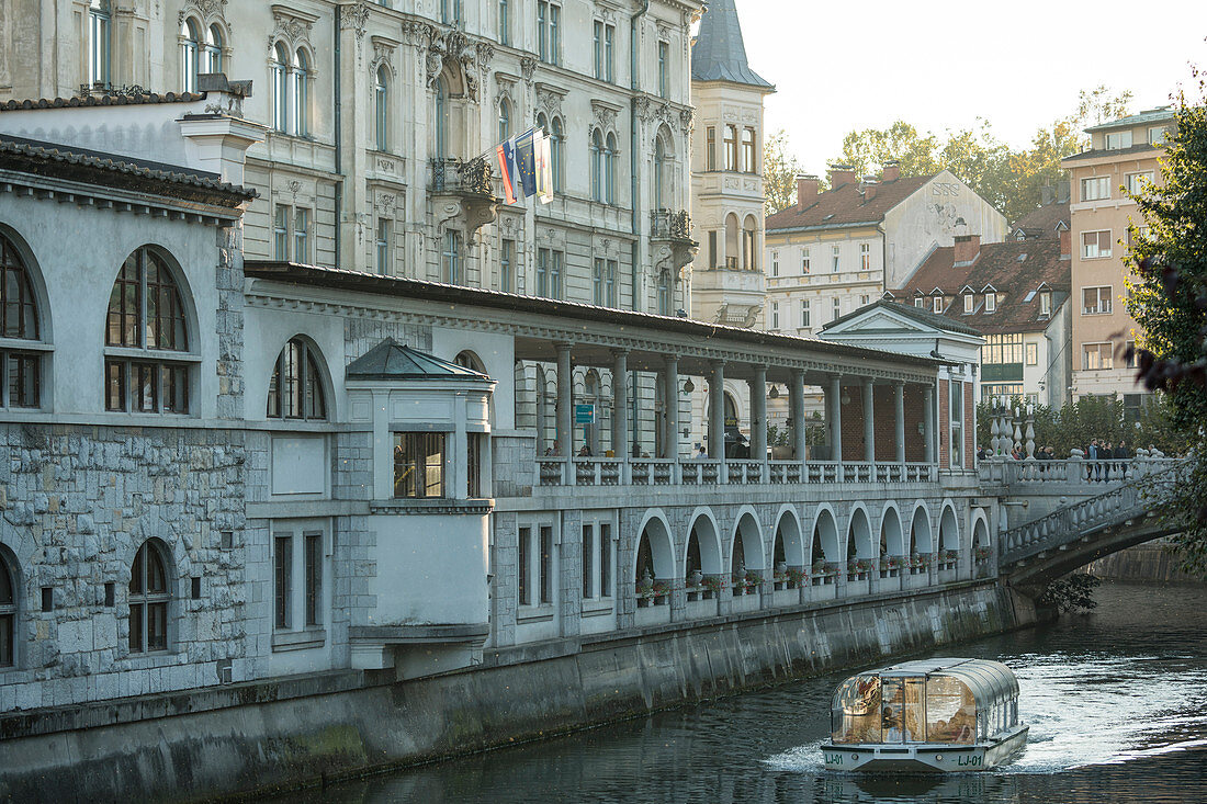 Ljubljanica Canal, Old Town, Ljubljana, Slovenia, Europe