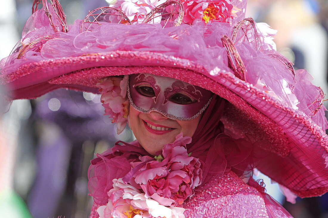 Parade zum Zitronenfest, Menton, Provence-Alpes-Côte d'Azur, Frankreich