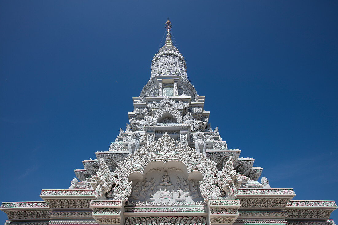 Stupa auf dem Berg Phnom Oudong, Oudong (Udong), Kampong Speu, Kambodscha, Asien