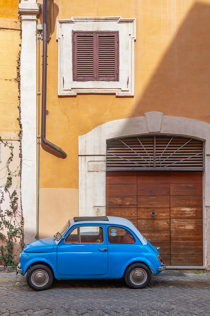 Fiat 500 (Fiat Cinquecento), Regola, Rome, Lazio, Italy, Europe