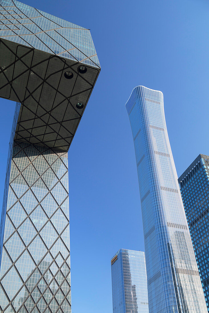 CITIC Tower, der höchste Wolkenkratzer in Peking im Jahr 2020, und CCTV-Hauptsitz in Peking, China, Asien