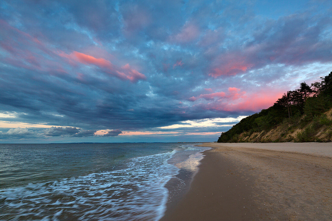 Beach near Bansin, Usedom, Baltic Sea, Mecklenburg-Western Pomerania, Germany