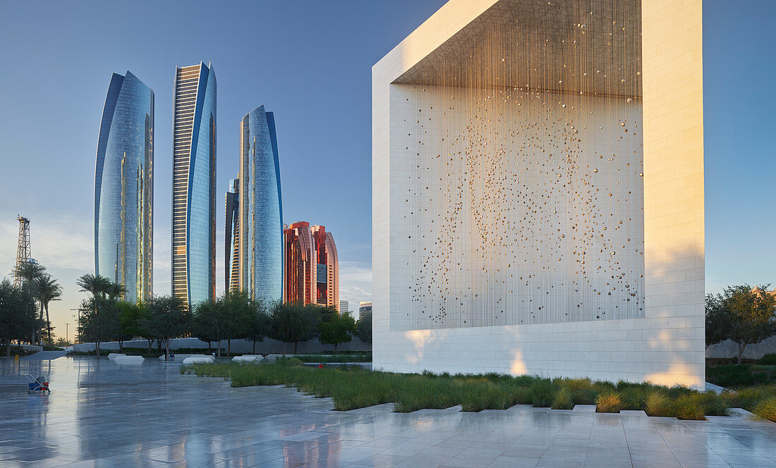 Sheikh Zayed Founder's Memorial, Etihad Towers, Abu Dhabi, Vereinigte Arabische Emirate