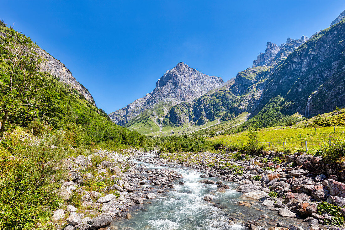 Die Stäuber im Tal der Fürenalp, Stäuber, Engelberg, Schweiz