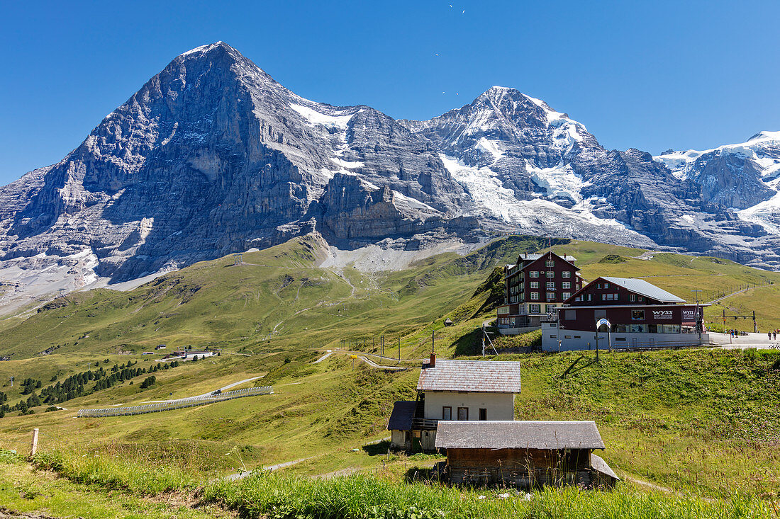 Kleine Scheidegg mit Eiger-Nordwand, Berner Oberland, Schweiz