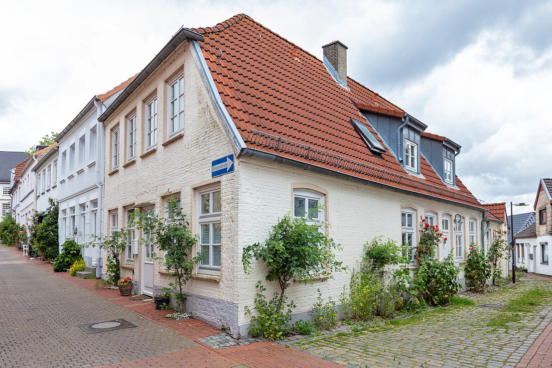 House in the old town, Schleswig, Schleswig-Holstein, Germany