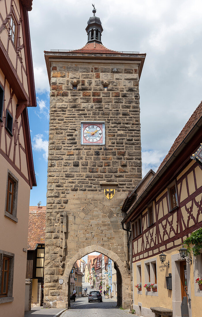 Sieberstor in Rothenburg ob der Tauber, Mittelfranken, Bayern, Deutschland