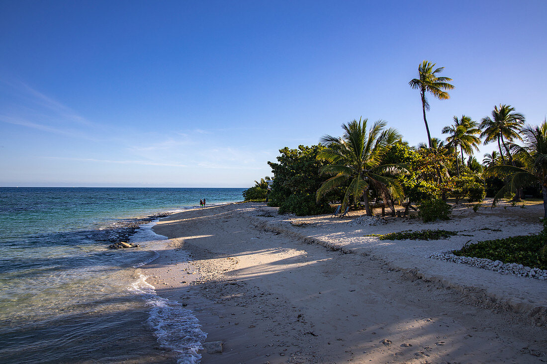 Strand im Malamala Island Beach Club, Mala Mala Island, Mamanuca Group, Fidschi-Inseln, Südpazifik