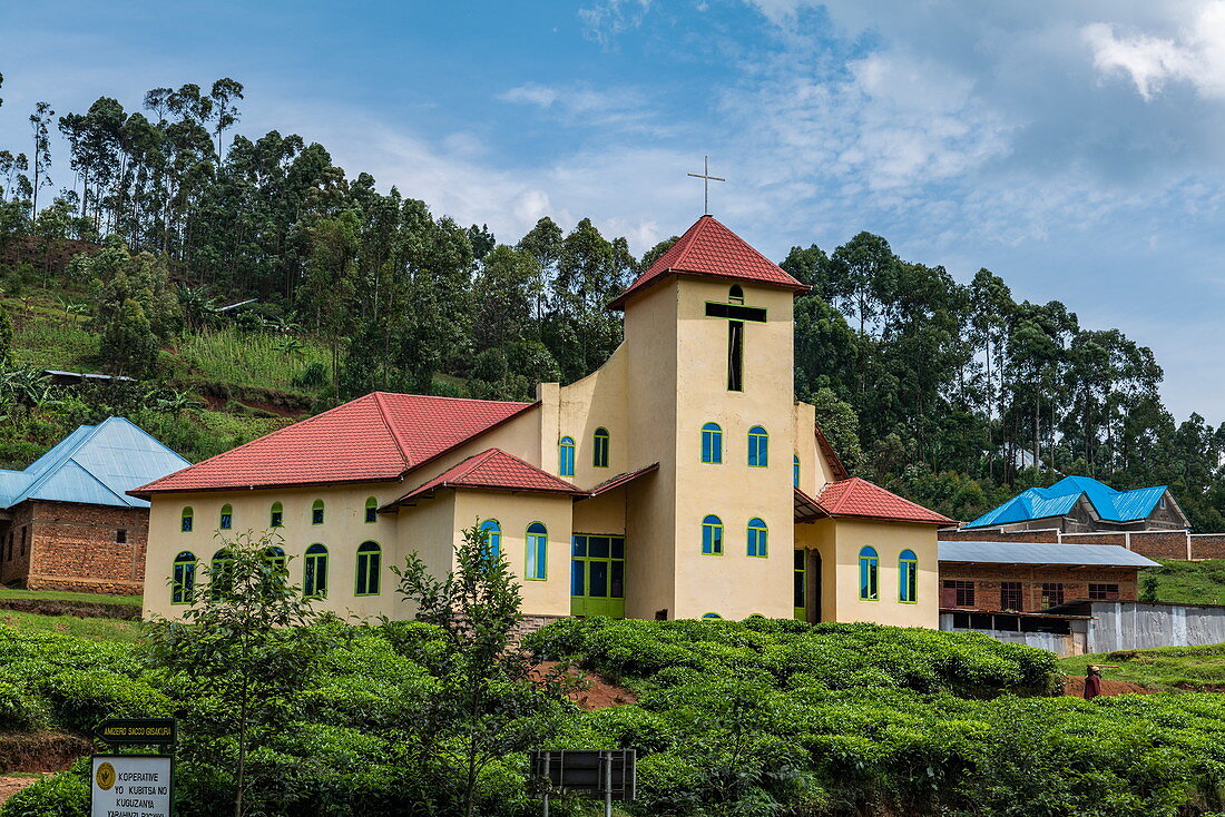Church, near Kagano, Western Province, Rwanda, Africa