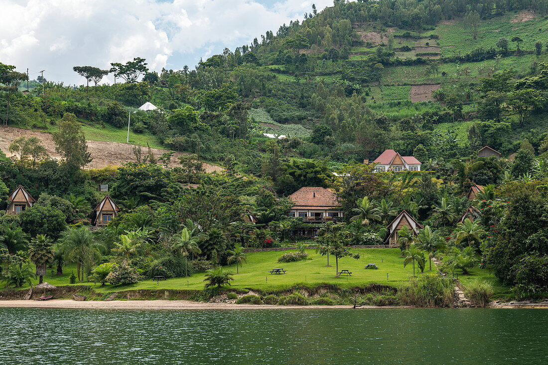 Kivu Paradis Hotel Resort on the banks of Lake Kivu, Nyamyumba, Western Province, Rwanda, Africa