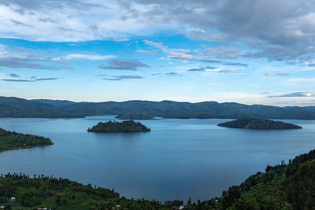 Islands in Lake Burera, near Kinyababa, Northern Province, Rwanda, Africa