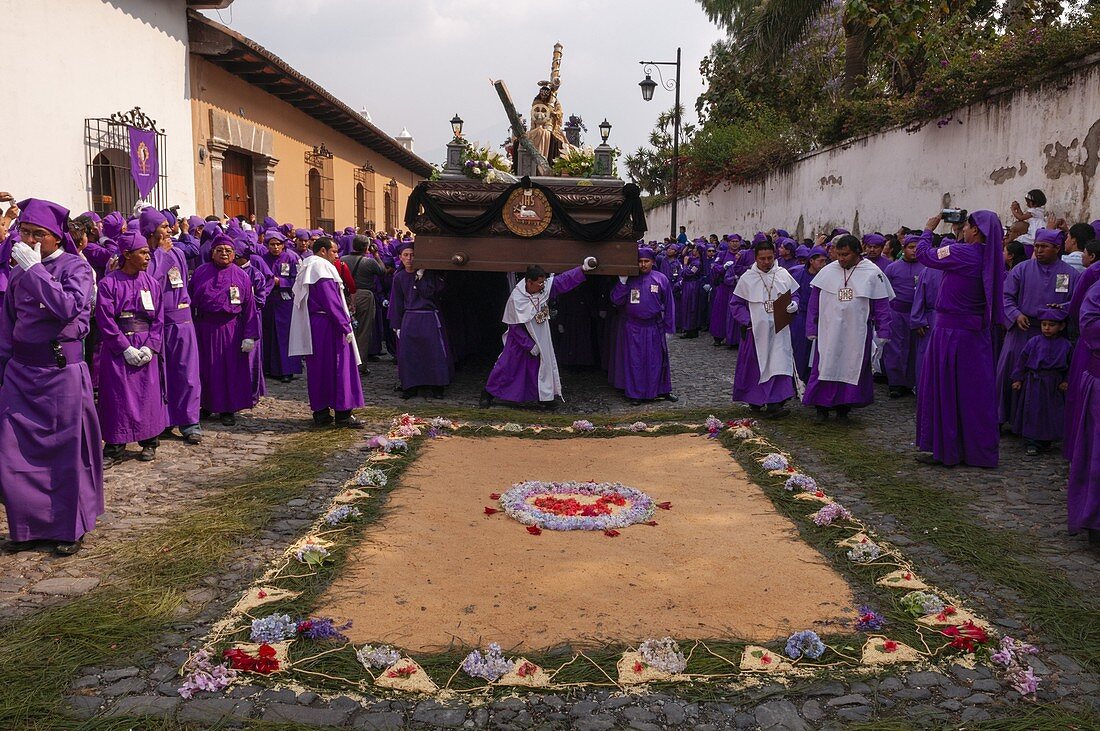 Prozession der Karwoche, Antigua, Guatemala.