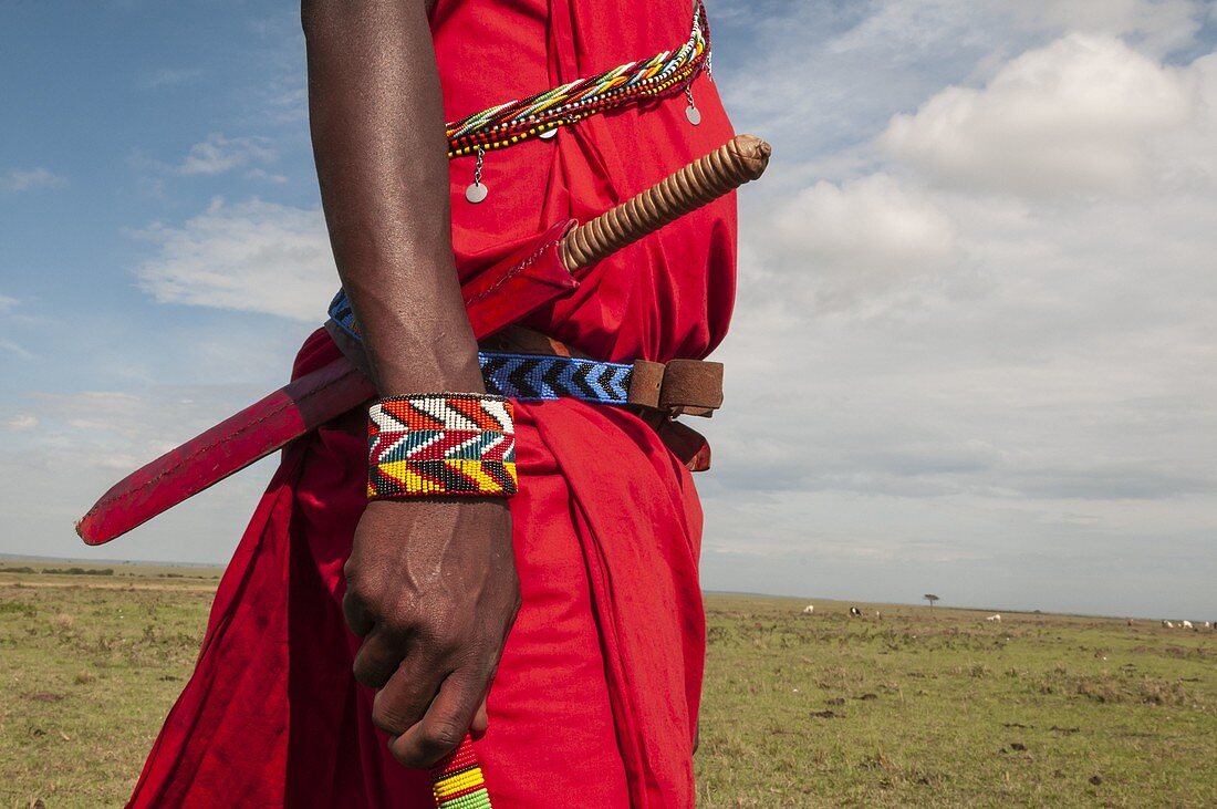 Massai-Mann, Masai Mara, Kenia.