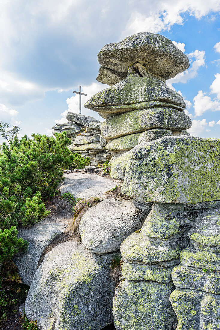 Bayerischer Plöckenstein im Bayerischen Wald, Bayern, Deutschland