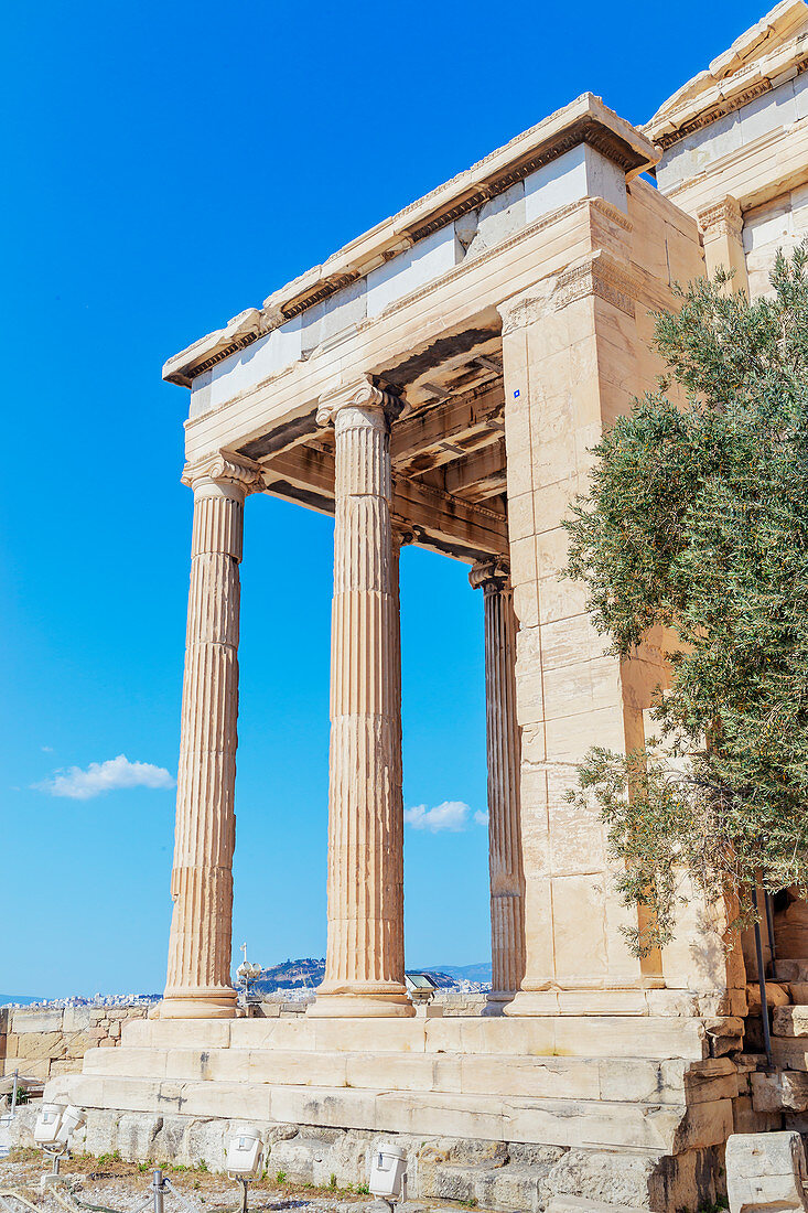 Erechtheion Temple, Acropolis, Athens, Greece, Europe,