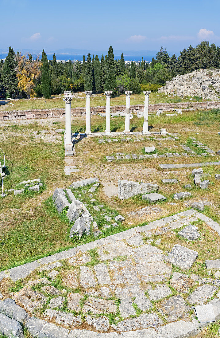 Temple of Apollo, Asklepion, Kos, Dodecanese Islands, Greece, Europe
