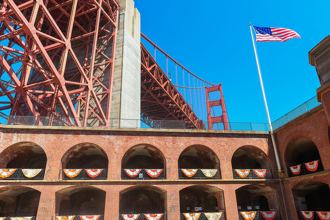 Fort Point, San Francisco, Kalifornien, USA