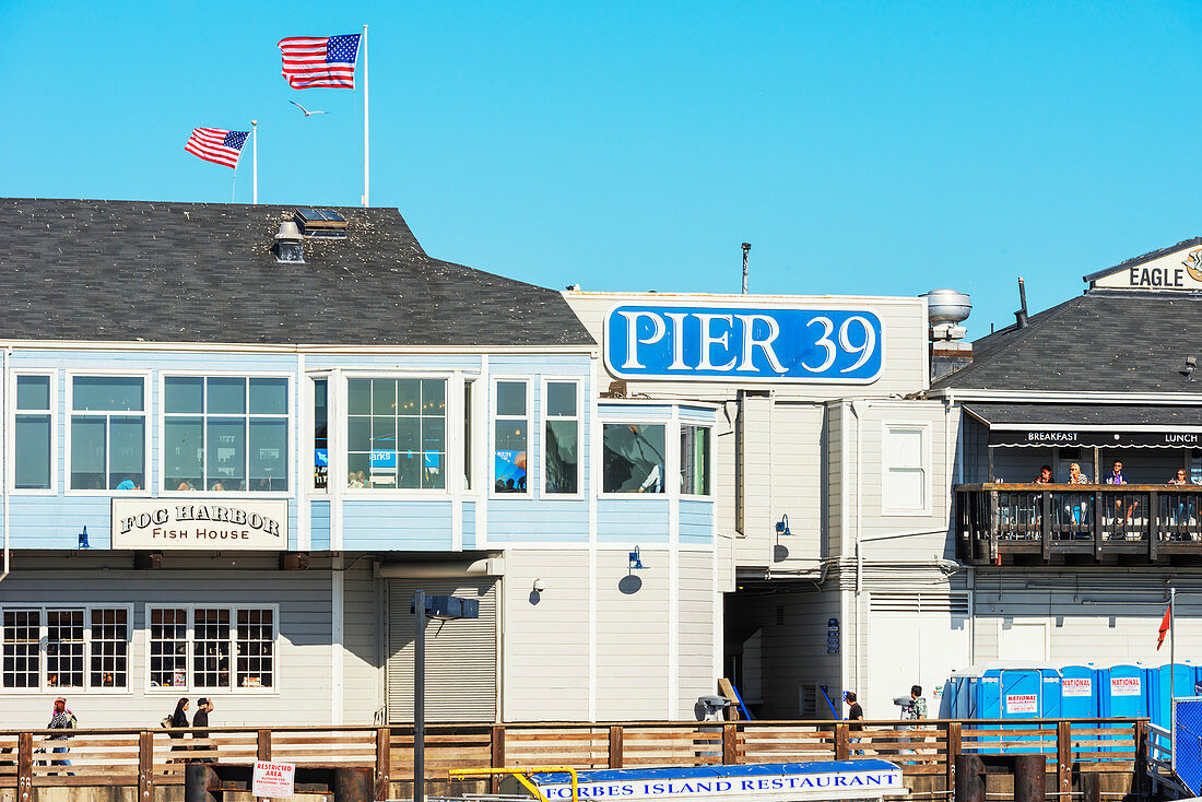 Pier 39, Fisherman's Wharf, San Francisco, Kalifornien, USA