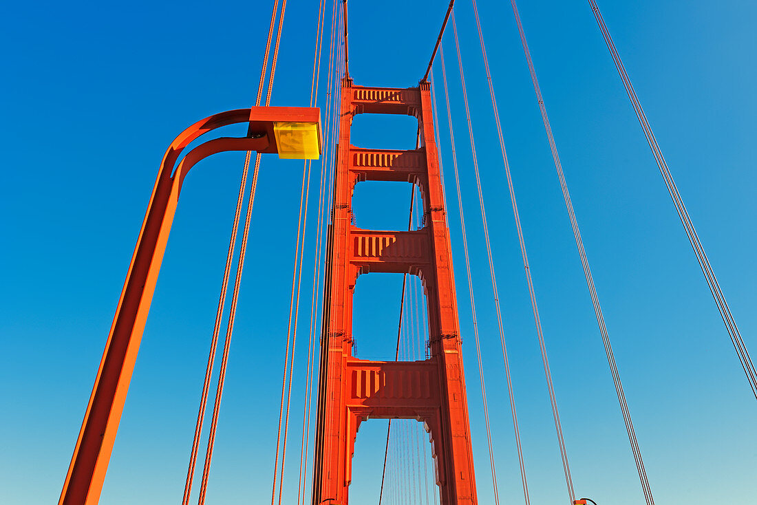 Ansicht der Golden Gate Bridge, San Francisco, Kalifornien, USA