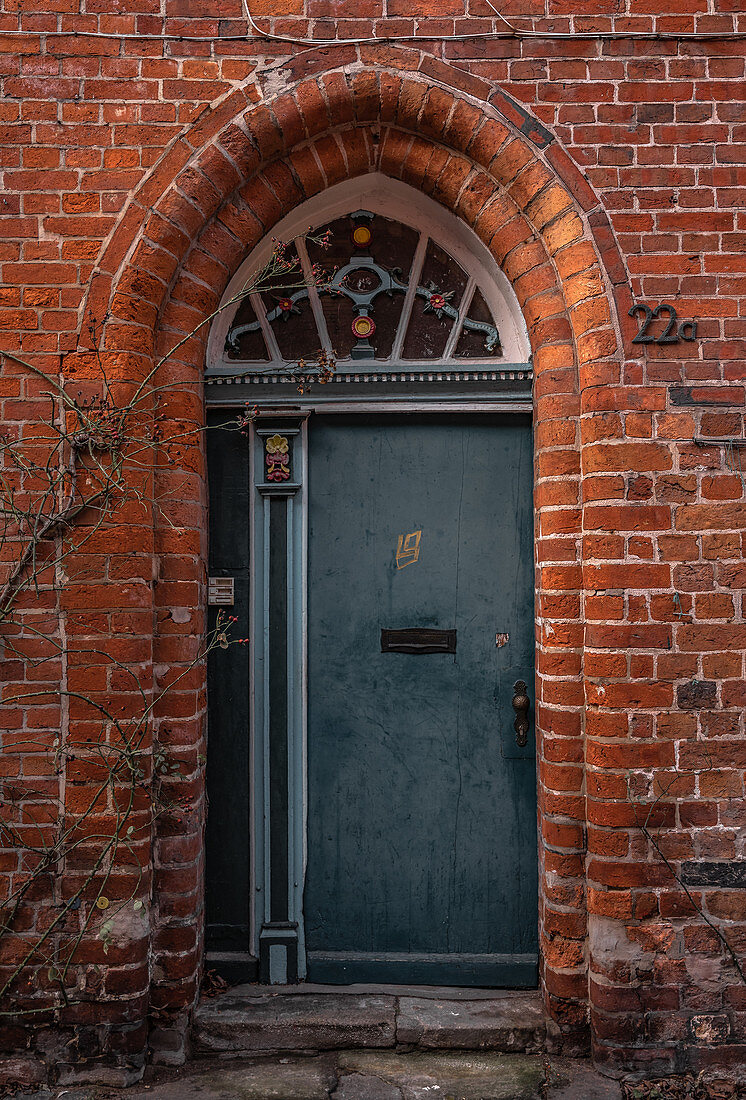 Alte Tür in Lüneburg, Niedersachsen, Deutschland