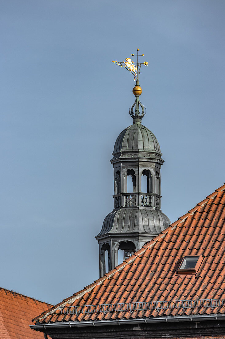 Tower with horse weather vane in Lüneburg, Germany