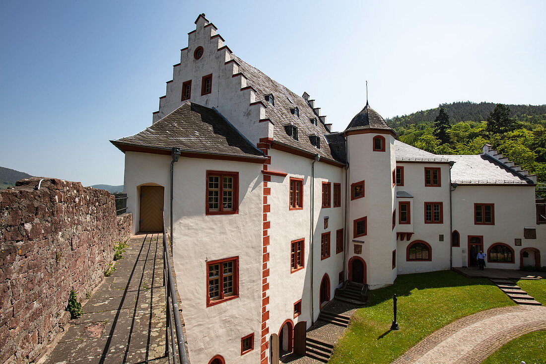 Schloss Mildenburg mit Museum, Miltenberg, Spessart-Mainland, Franken, Bayern, Deutschland, Europa