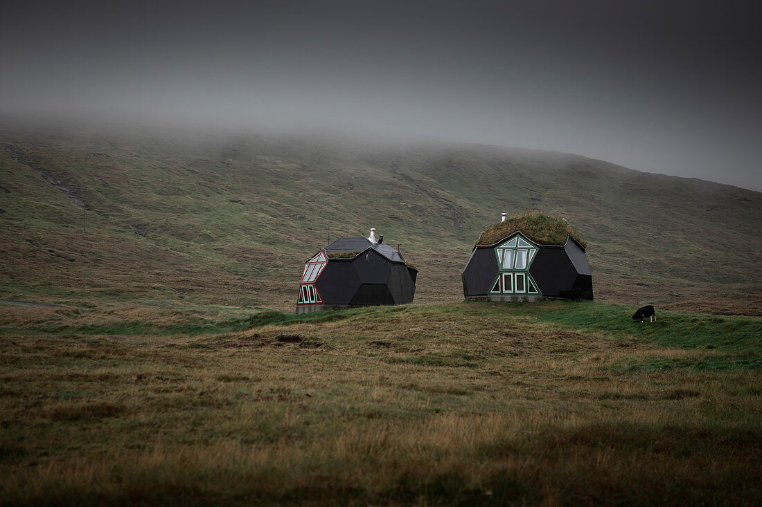 Apartments in Kugelform auf Färöer Inseln