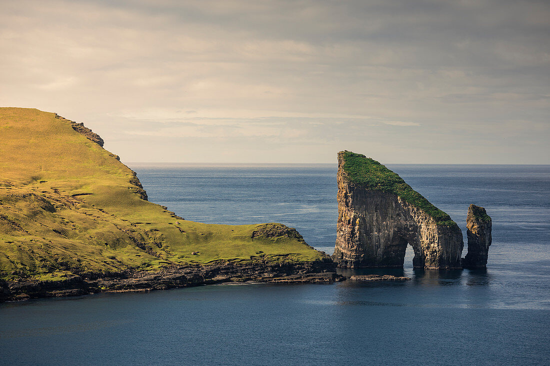 Drangarnier rock formations on Vagar, Faroe Islands