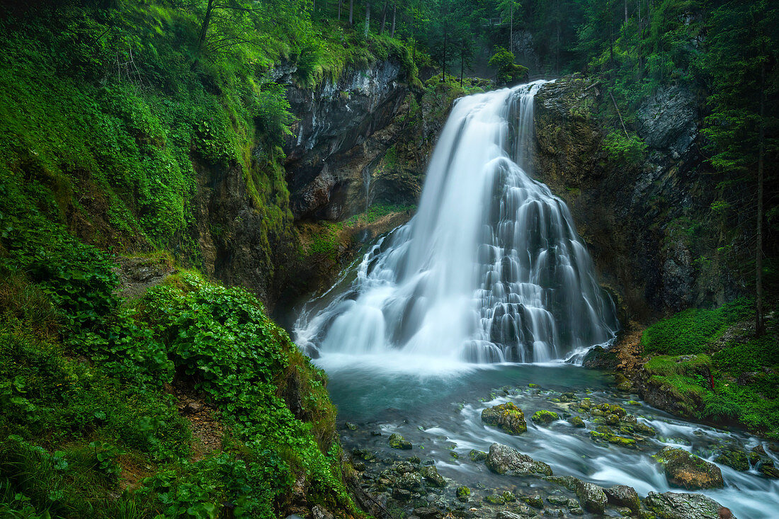 Der Gollinger Wasserfall, Salzburger Land, Österreich, Europa