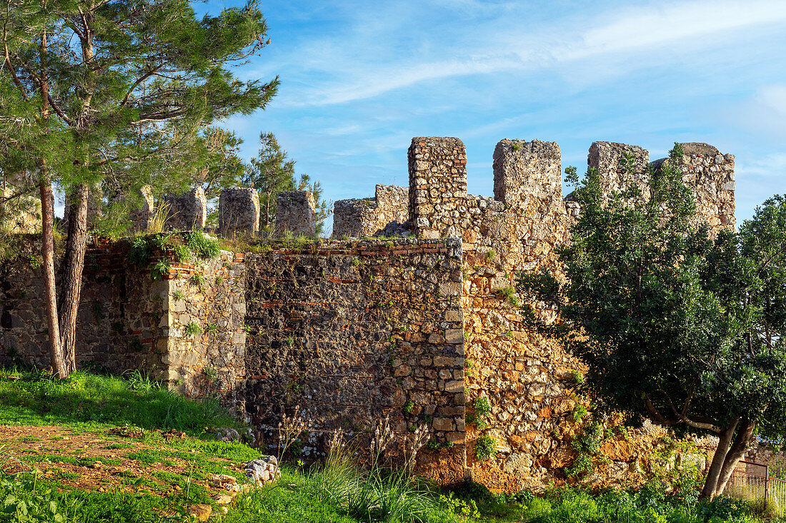 Innerhalb der Burg von Alanya, Türkische Riviera, Türkei, Westasien