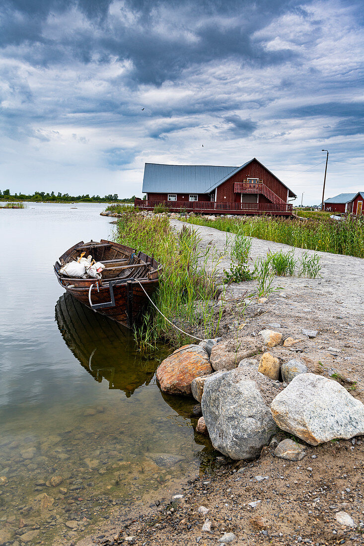 Boathouse in the Kvarken Archipelago, UNESCO World Heritage Site, Finland, Europe