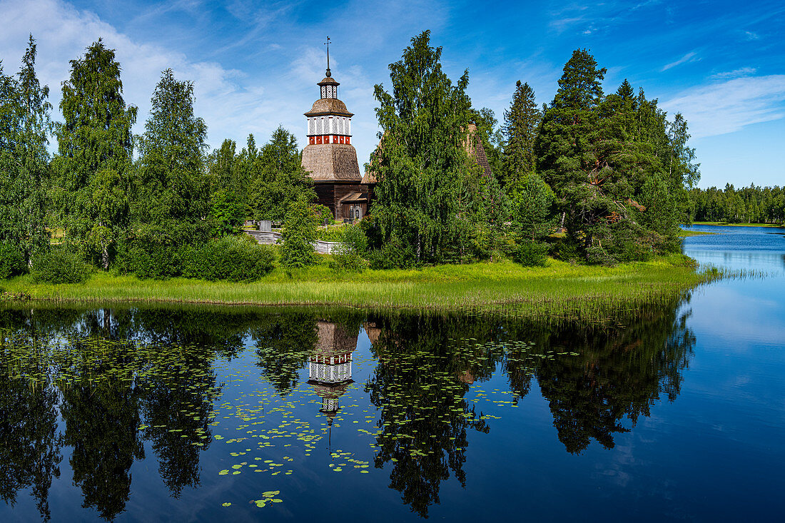 Alte Holzkirche, UNESCO-Weltkulturerbe, Petaejeveden (Petajavesi), Finnland, Europa
