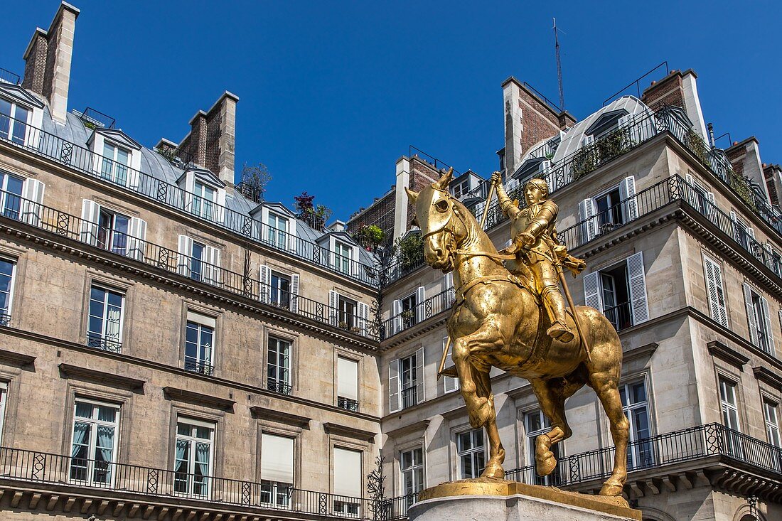 Äquestrische Statue Von Joan Of Arc Durch Den Französischen Sculptor Emmanuel Fremiet, Paris, 1. Arrondissement