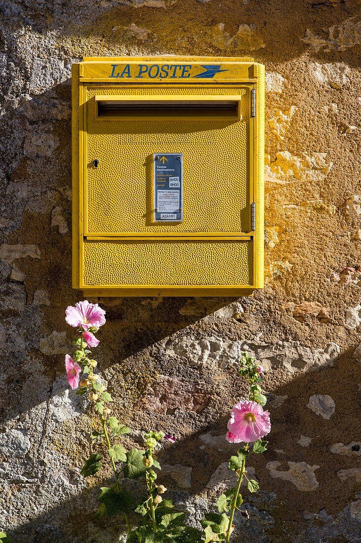 Illustration Letterbox, Vezelay, Yonne, Burgund, Frankreich